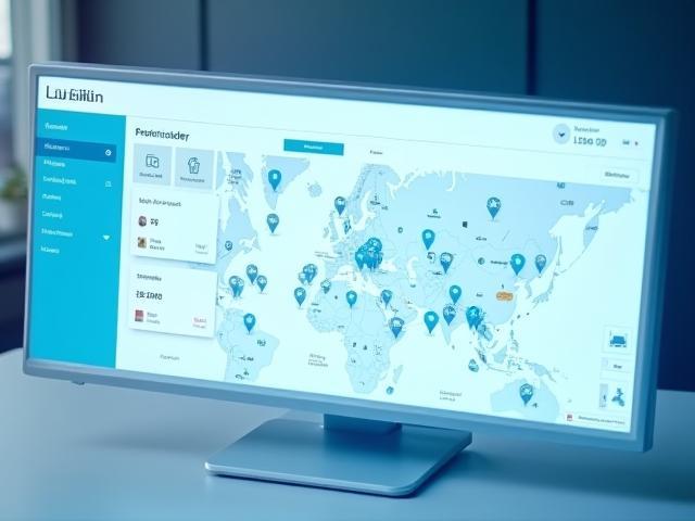Flotten-Tracking Dashboard mit Echtzeit-Fahrzeugpositionen